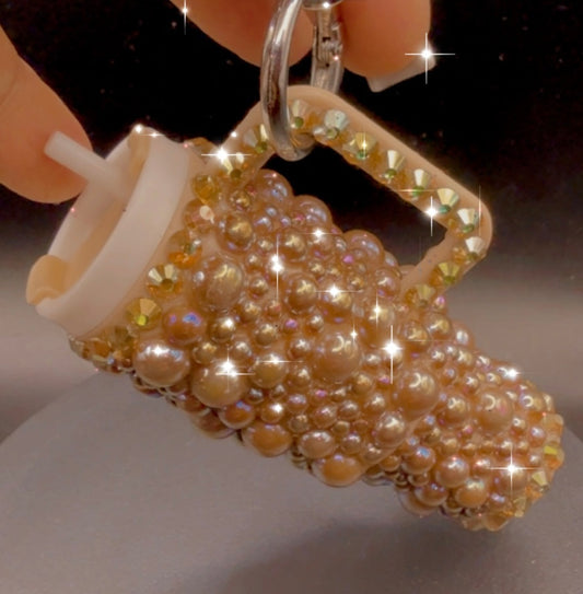 Keychains ( Blinged ) Mini Tumbler Design & High Top Tennis Shoes